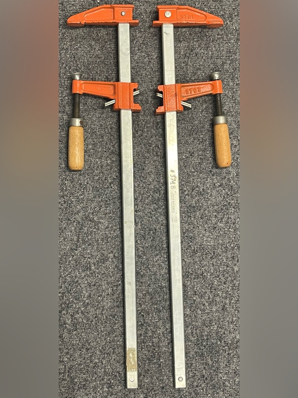 Jorgensen Orange Bar Clamps Pair 22”
